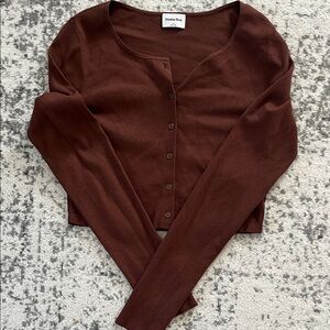 Sunday Best Chocolate Brown Cardigan